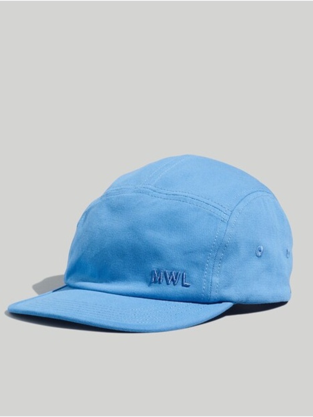NWT Madewell Cotton Canvas Oasis Blue Five-Panel Baseball Cap Hat